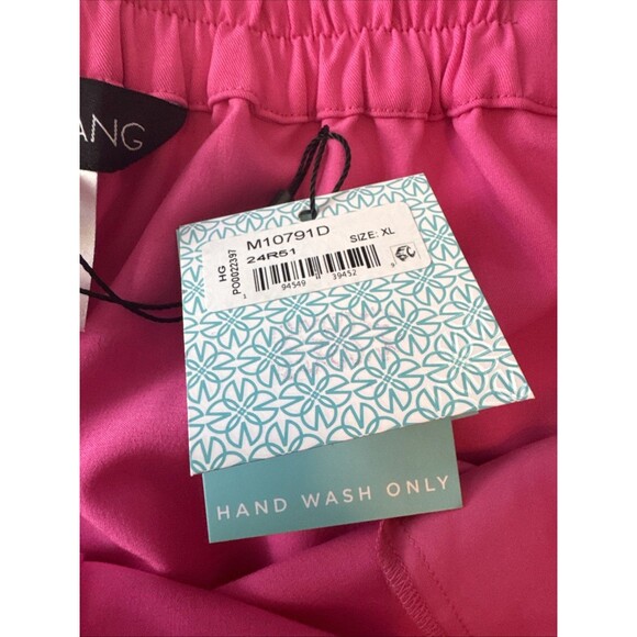 NWT Ming Wang Wide Leg Hot Pink Lightweight Silky Feel Dress Pants Women’s Sz XL - Picture 15 of 16